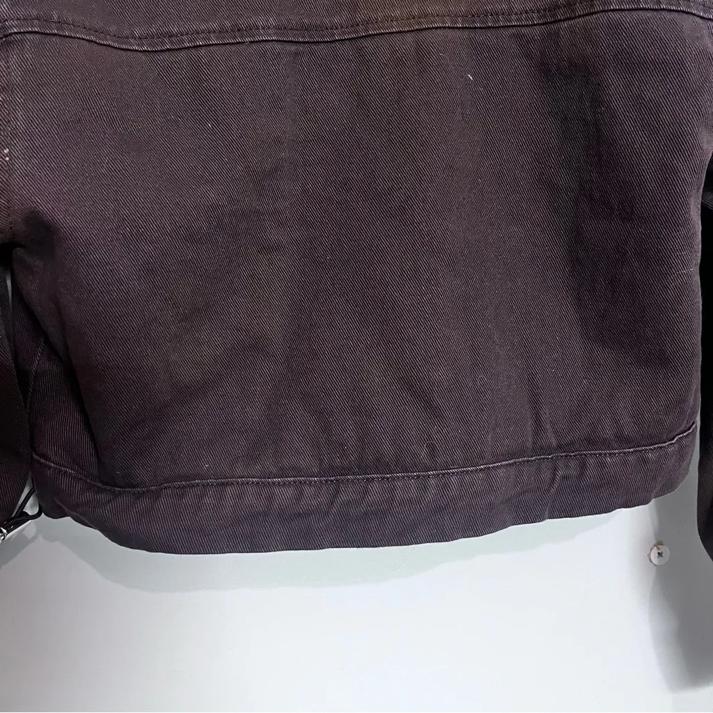 Stoosh Chocolate Teddy Jacket with Ivory Collar - Image 12