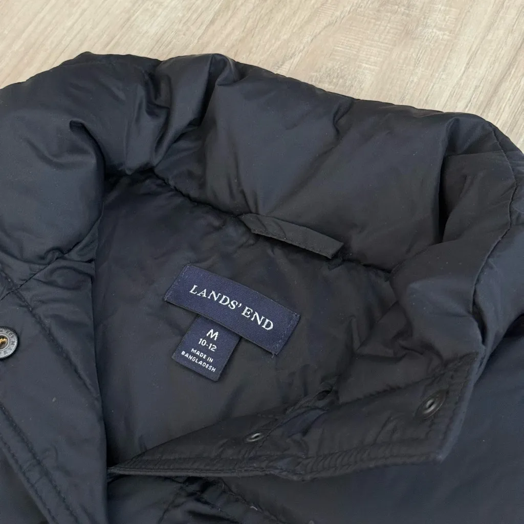 Land’s End Women’s Down/Feather Filled Puffer Vest | Black | Medium 10 - Image 3