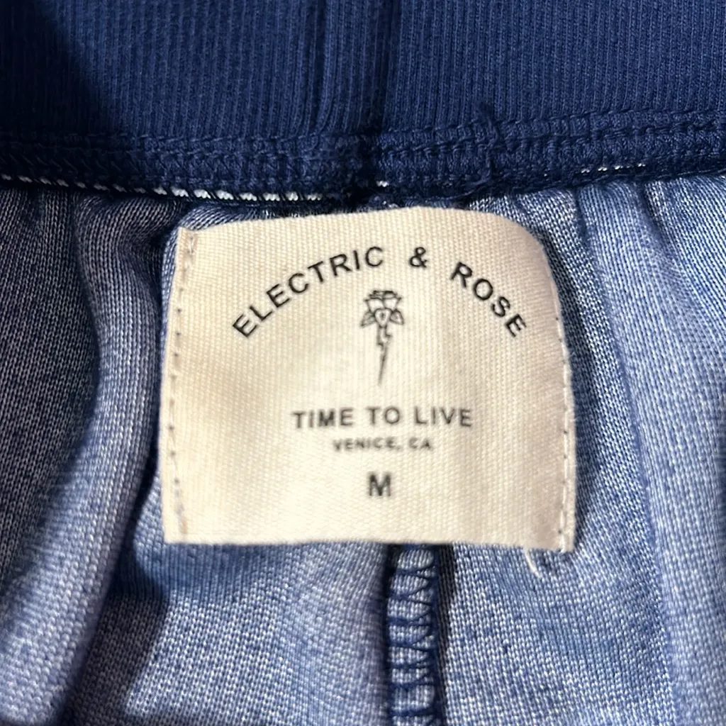 Electric & Rose Velour Sweatsuit Blue Medium NWT - Image 8