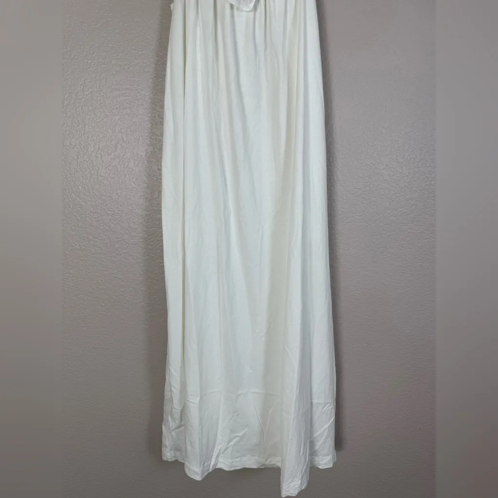 Mango MNG White Cotton Frill Ruffle Flare Design Midi Dress XS NEW $89 - Image 6