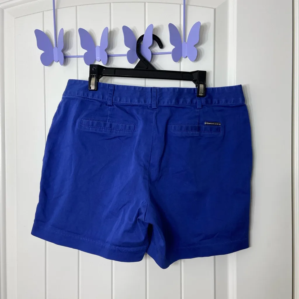 EUC MICHAEL Michael Kors women’s blue khaki casual‎ pocket shorts summer 6 - Image 4