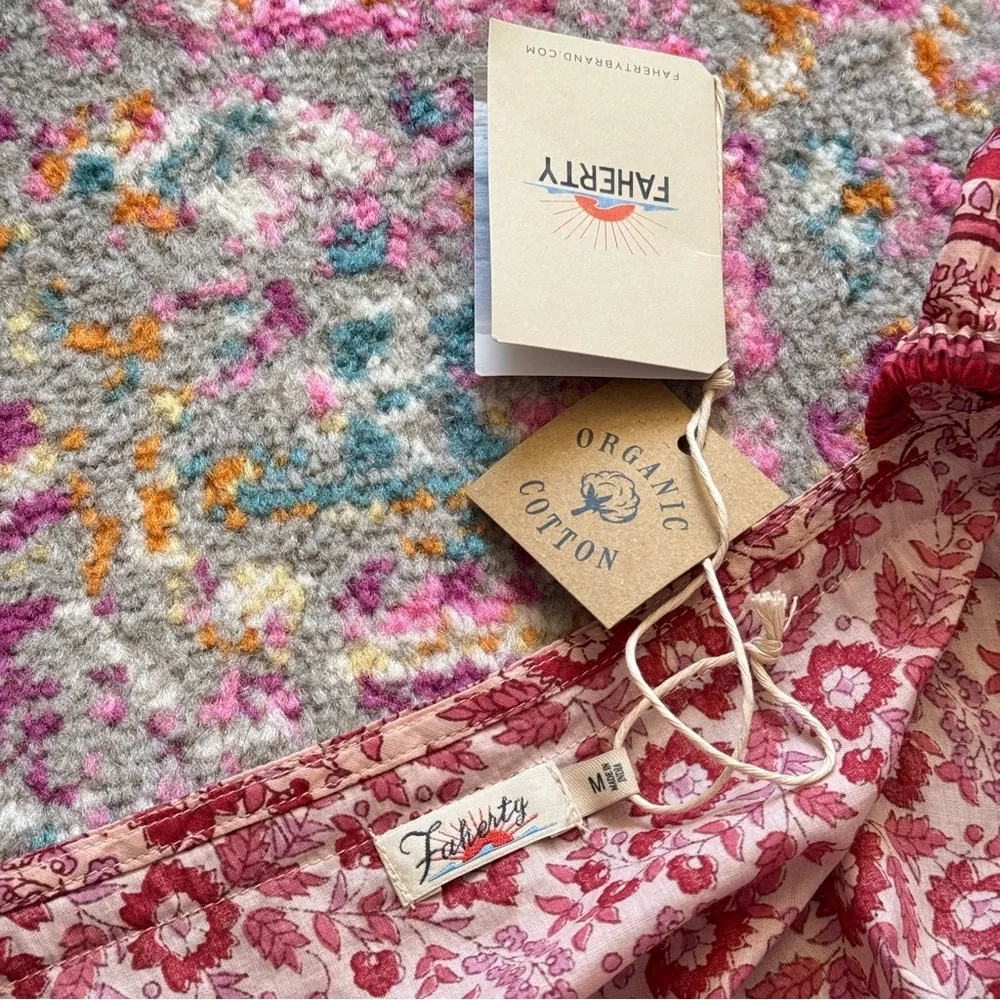 Faherty Hyland Maxi Dress in Snu-Sun Up Block Floral Print Women’s Size Medium - Image 11