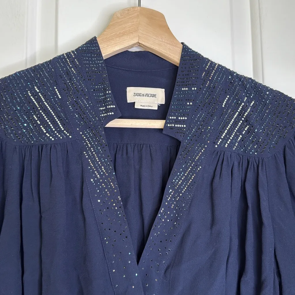 Zadig & Voltaire Tori Strass blouse - Image 6