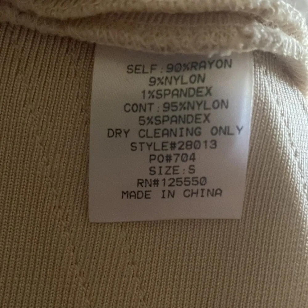 Hera Women's Tan Body Con Bandage Rivet Mini Dress S Small - Image 5