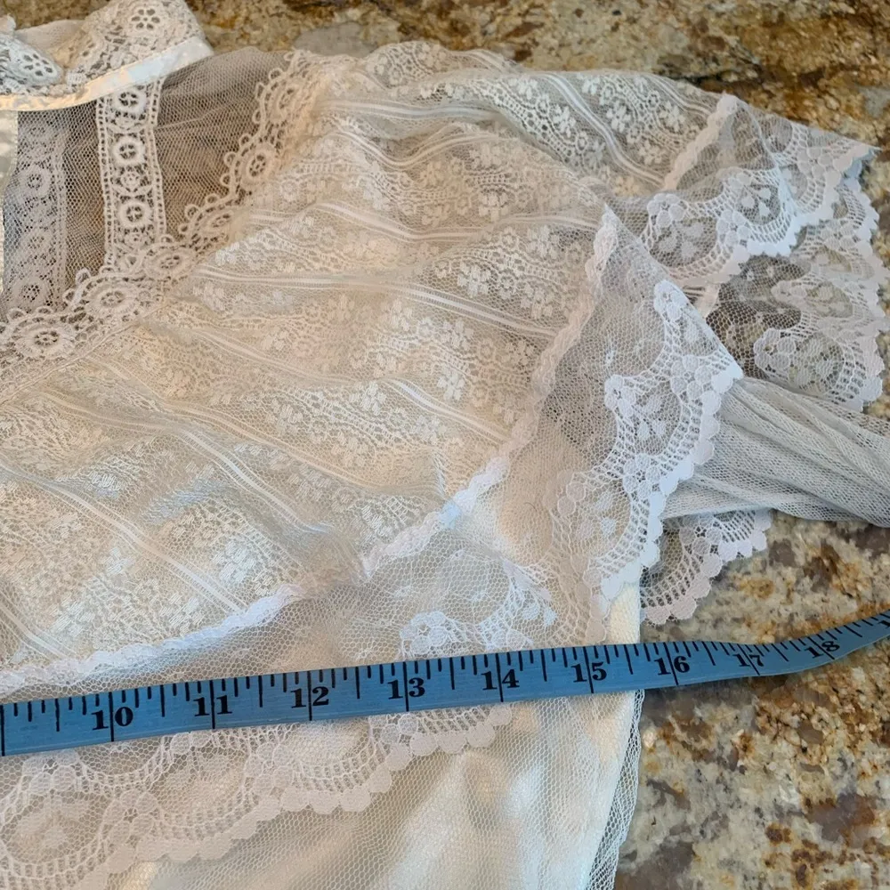 Vtg 70s Gunne Sax by Jessica Dress Maxi Prairie Cottagecore Boho Neiman Marcus 4 - Image 9