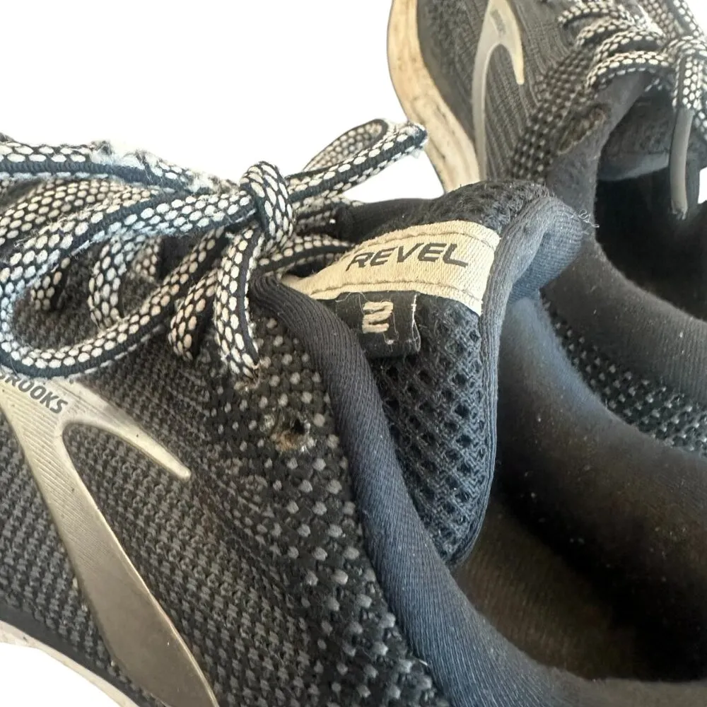 Brooks Revel 2 Black Running Shoes Athletic Activewear Outdoor Size 6.5 Women's - Image 13