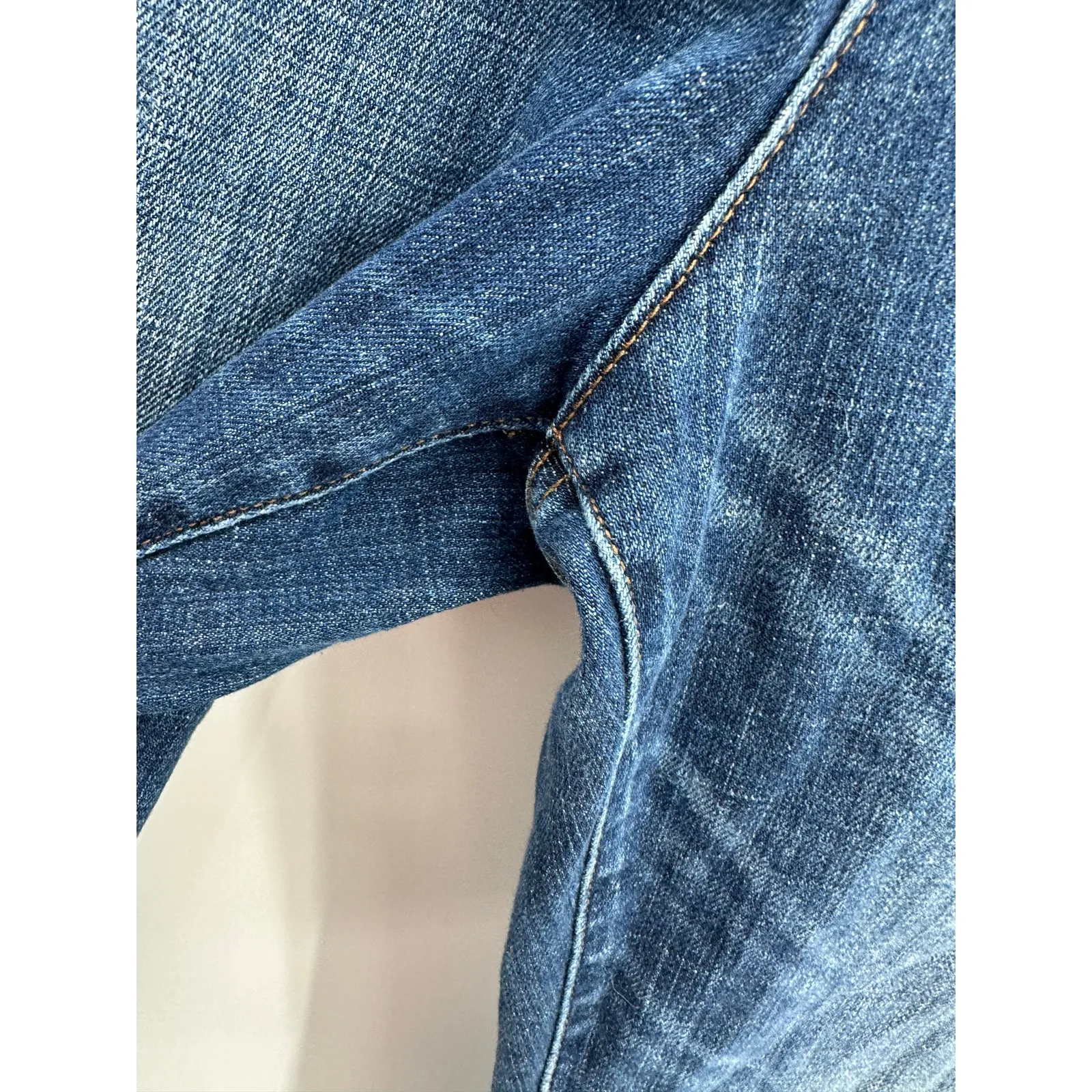 Eileen Fisher Women Organic Cotton Blend Straight Denim Jeans High Waisted Ankle - Image 5