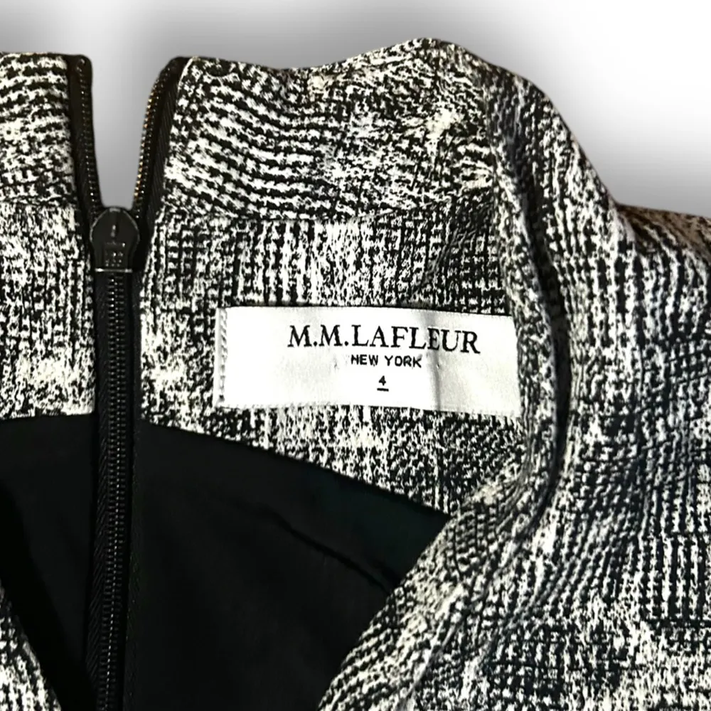 MM Lafleur Aditi Crackle Sleeveless Shift Career Dress 4 Business Casual Black - Image 5