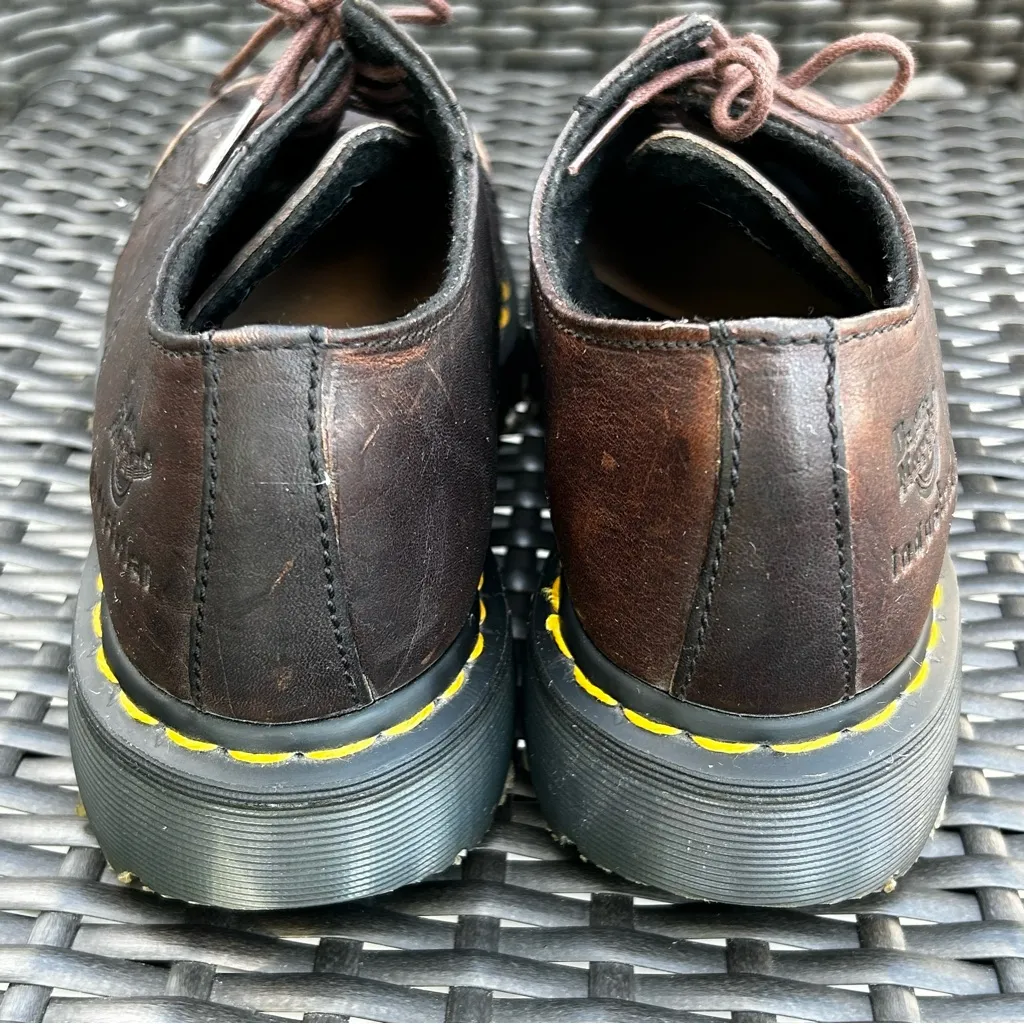 Dr. Marten’s Industrial Steel Toe Brown Leather Shoes women’s Size 6 - Image 4