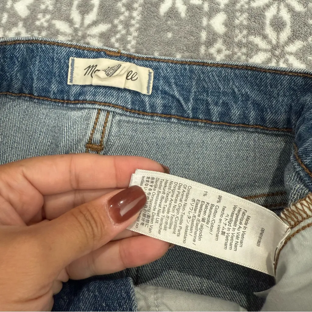 Madewell The Perfect Vintage‎ Crop JeanAF691 In Ainsworth Wash Size 28 - Image 8