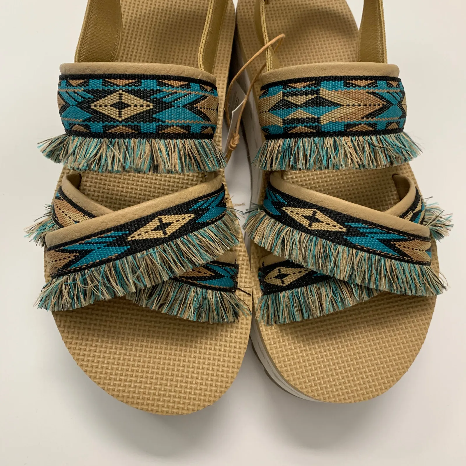 TEVA Flatform Ceres Embroidery-fringe Platform Sandals Size 8 - Image 3
