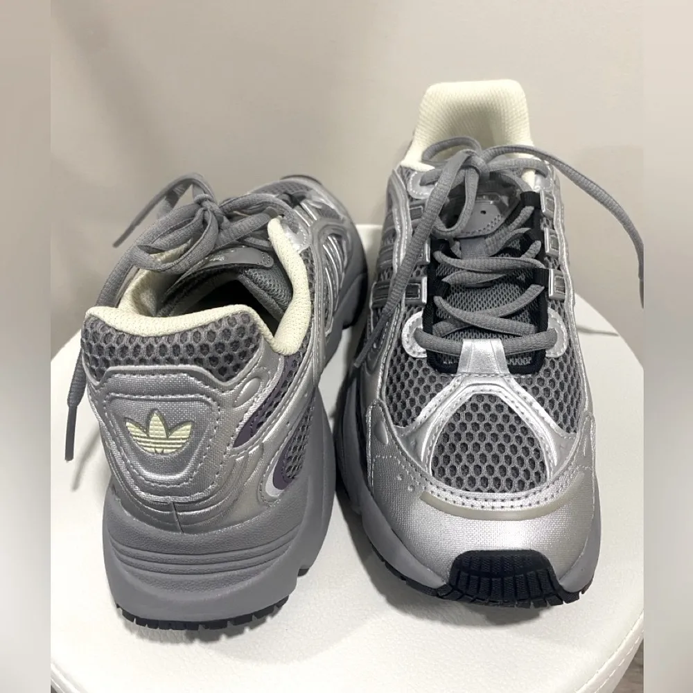 Adidas Ozmillen Sneakers Women’s 6.5 Gray Purple Y2K Chunky Dad Shoes NWT - Image 7