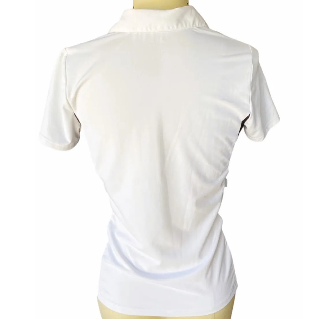 IZOD XFG White & Black Golf Polo Cool FX Activewear Top ~ Women's Size MEDIUM - Image 4