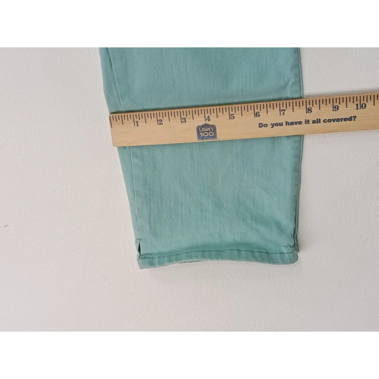 Nine West Women’s Chrystie Capri Jeans Cropped Jade Green Size 10 - Image 11