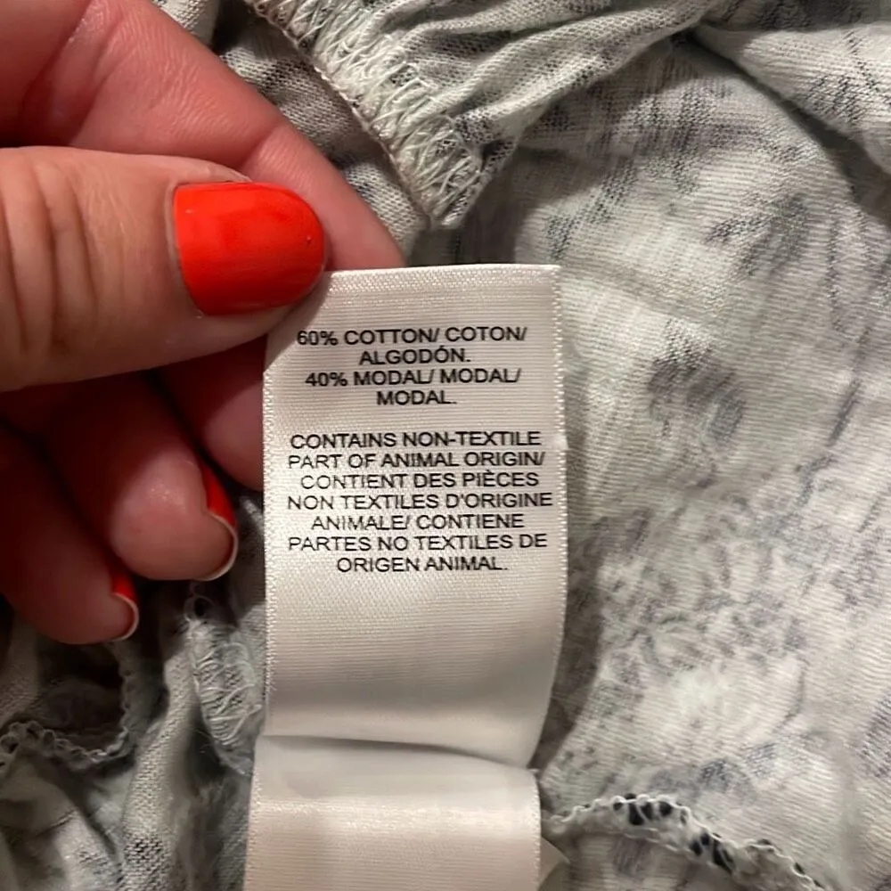 Lucky Brand blue floral long sleeve peplum blouse Small - Image 7