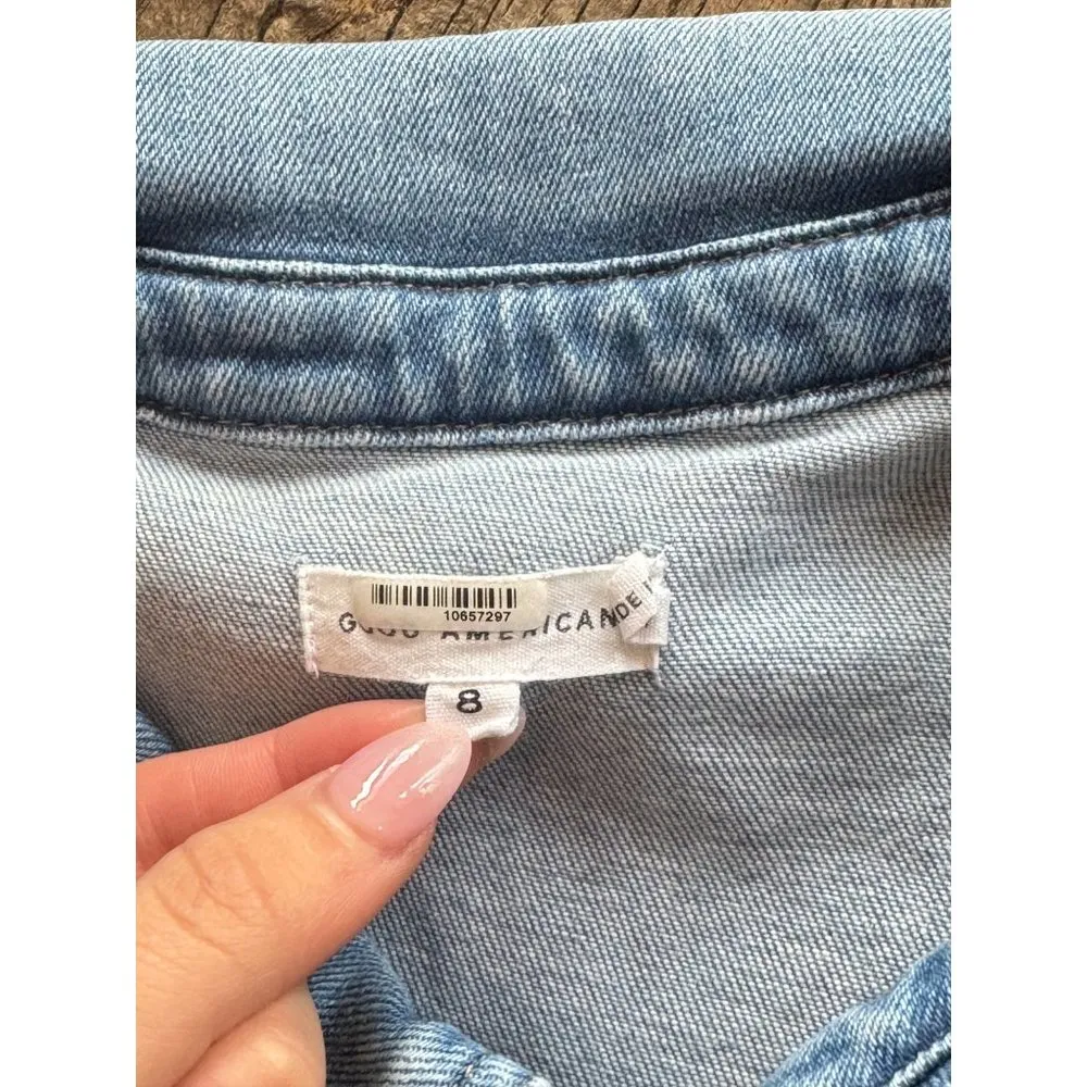 GOOD AMERICAN Fit For Success Short Jumpsuit Blue274 Womens Size 8 5XL - Image 7