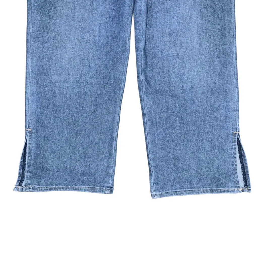 NWT Gloria Vanderbilt Generation Mid Rise Straight Cropped Jeans Split Hem Sz 16 - Image 6