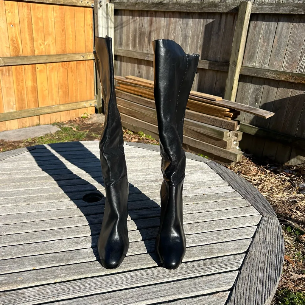 Schutz Women's‎ knee high black leather boots size 9 - Image 2