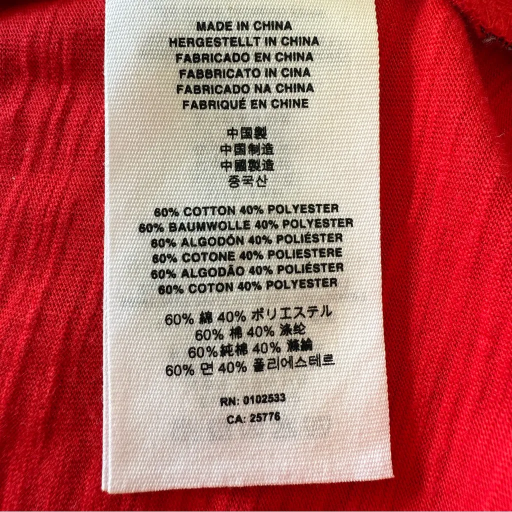 NEW Indian Motorcycle Red Women's Back Pleat relaxed fit Short‎ Sleeve Tee Large - Image 14