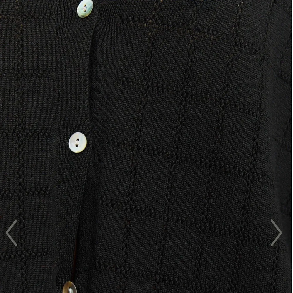 Show Po Tommy Knit Button Through Top in Black NWT - Image 4