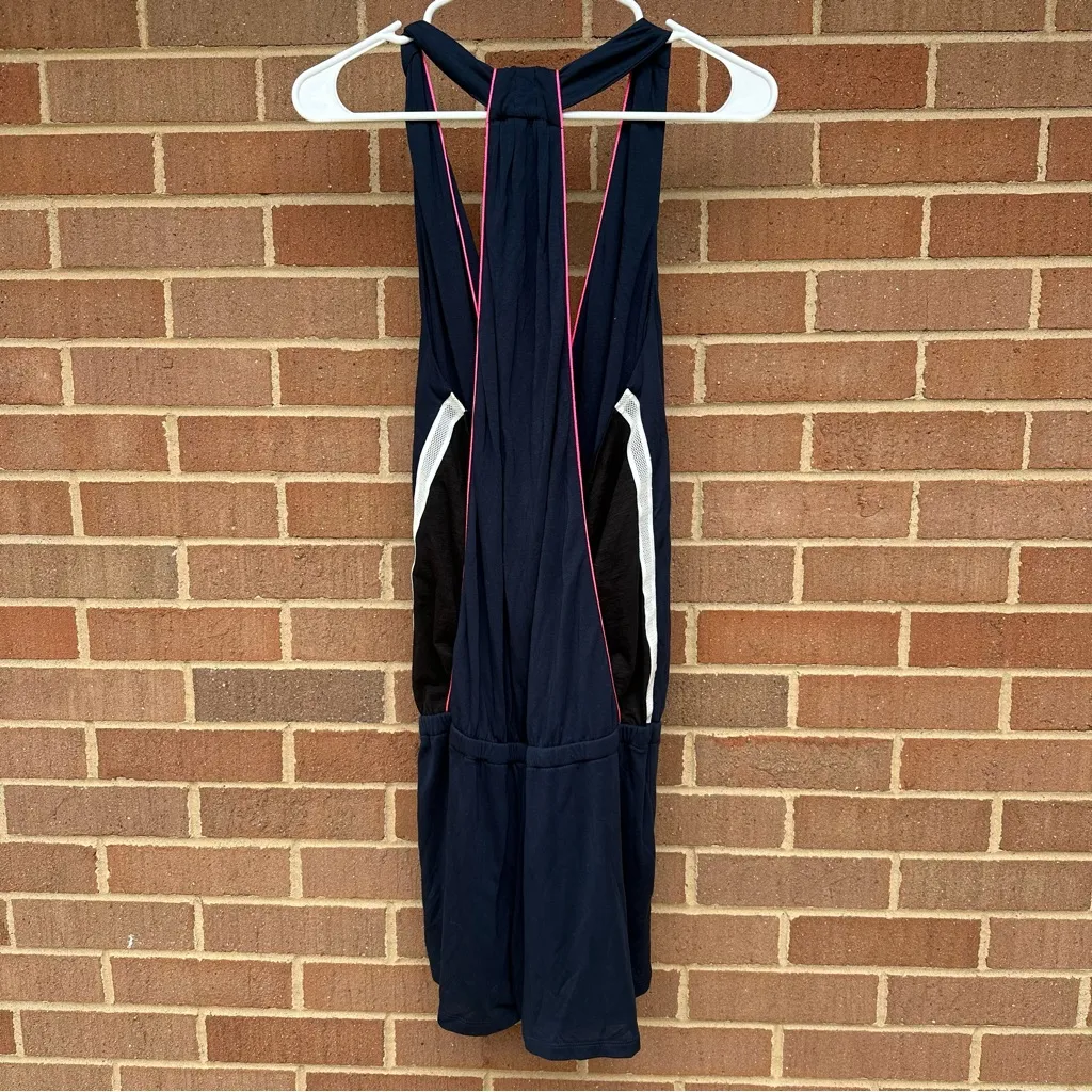 Après Ramy Brook Navy Low Cut T Back Romper Size Medium - Image 8