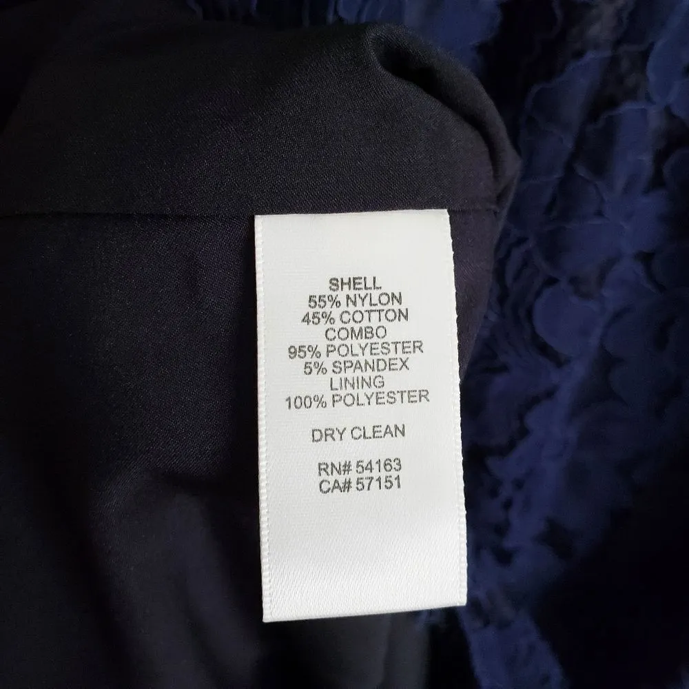 Eliza‎ J Navy High Neck Lace Sheath Dress - Image 9