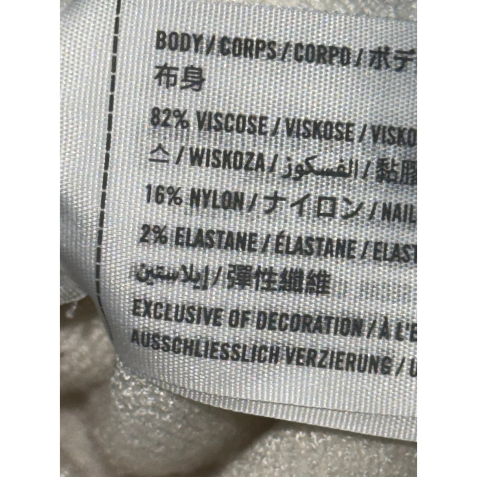 Abercrombie & Fitch Cream Ribbed Knit Square Neck Long Sleeve Bodysuit Womens S - Image 4