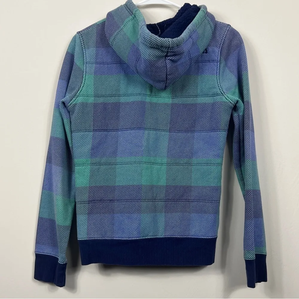 Matix Sherpa Lined Zip Up Hoodie Blue - Image 5