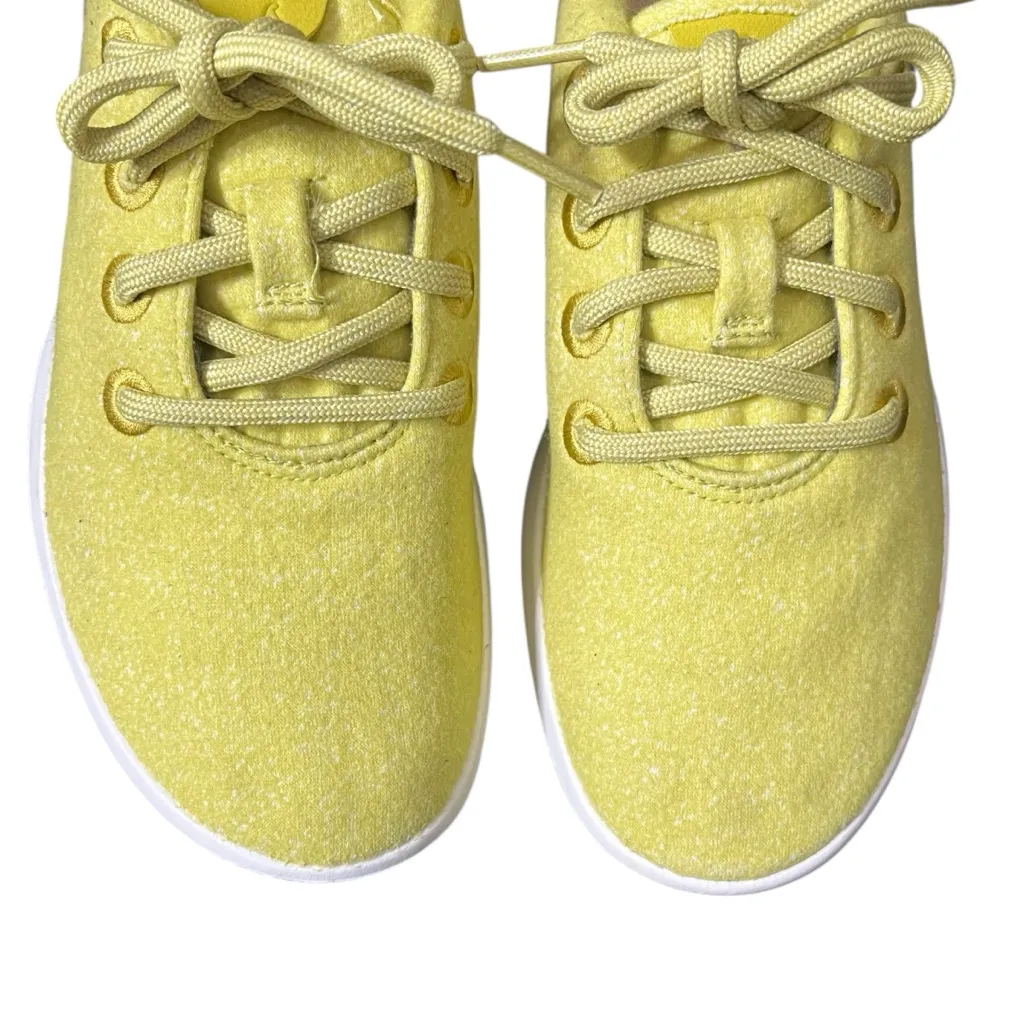 Allbirds New Wool Runner Sneakers Women’s Size 6 Yellow Merino Lace-Up Casual - Image 2