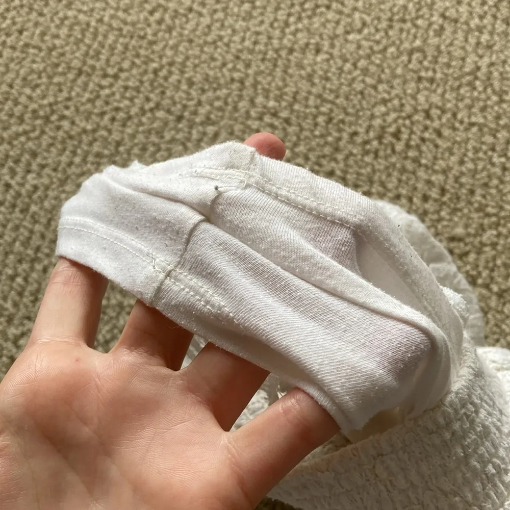 Hollister Lace Cream Elastic Shorts Frilled White Casual Size Small Stretchy EUC - Image 8