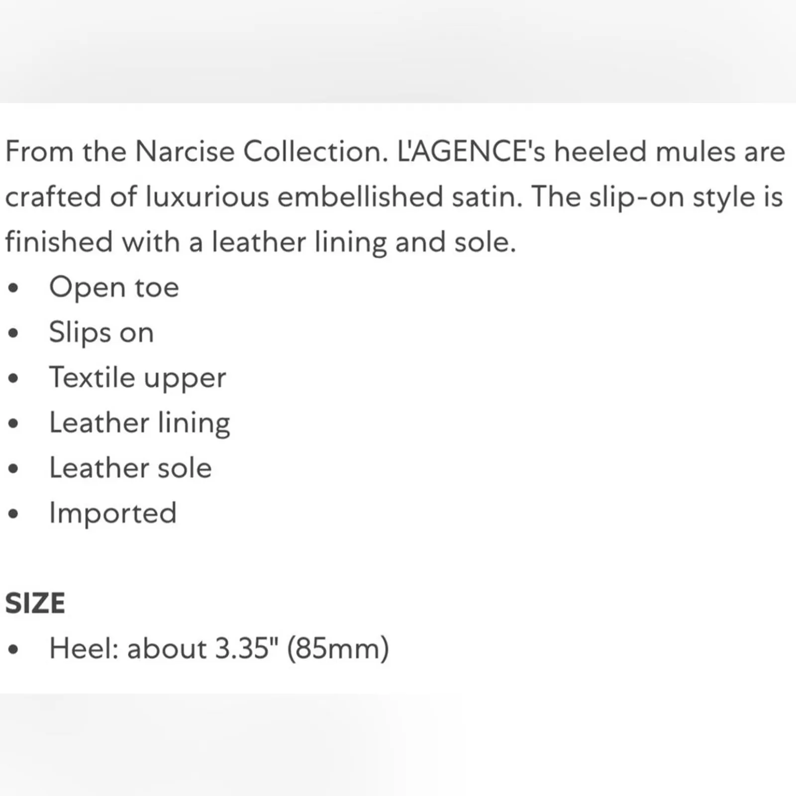 L'AGENCE Heels Womens 12 Lilac Crystal Sparkle Embellished Sandals Pumps Shoes - Image 3