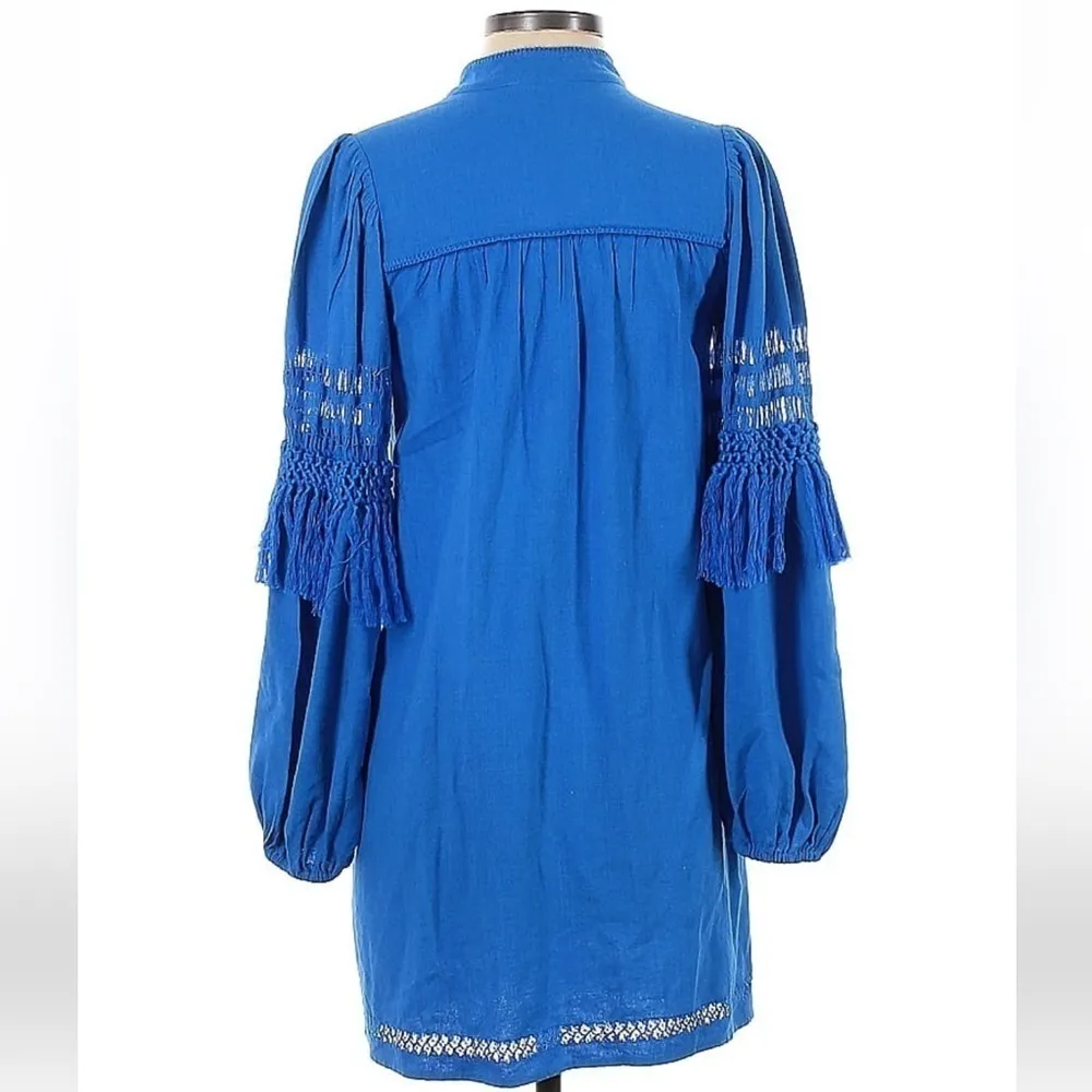 Ulla Johnson Avi Dress Boho Fringe Pom Poms - Image 4