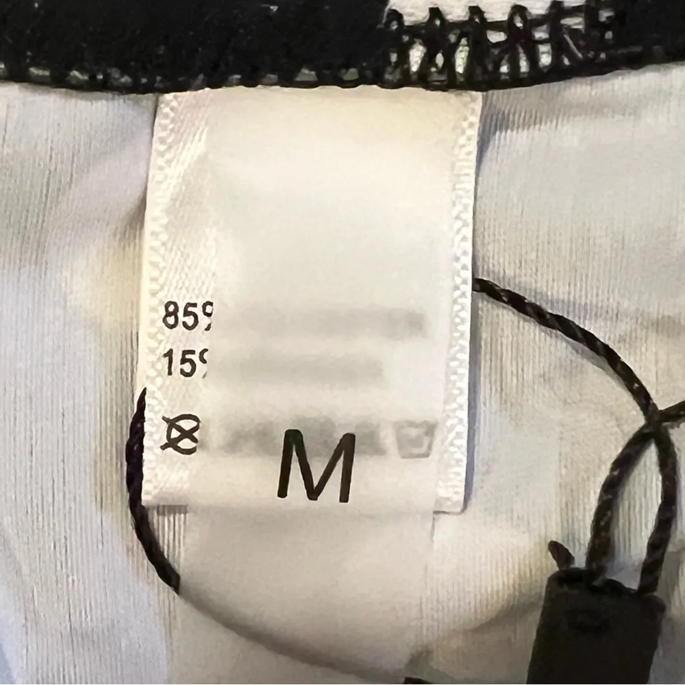 Tempt Me Two Piece High Waisted Bikini Red Black White Dots Size Medium - Image 9