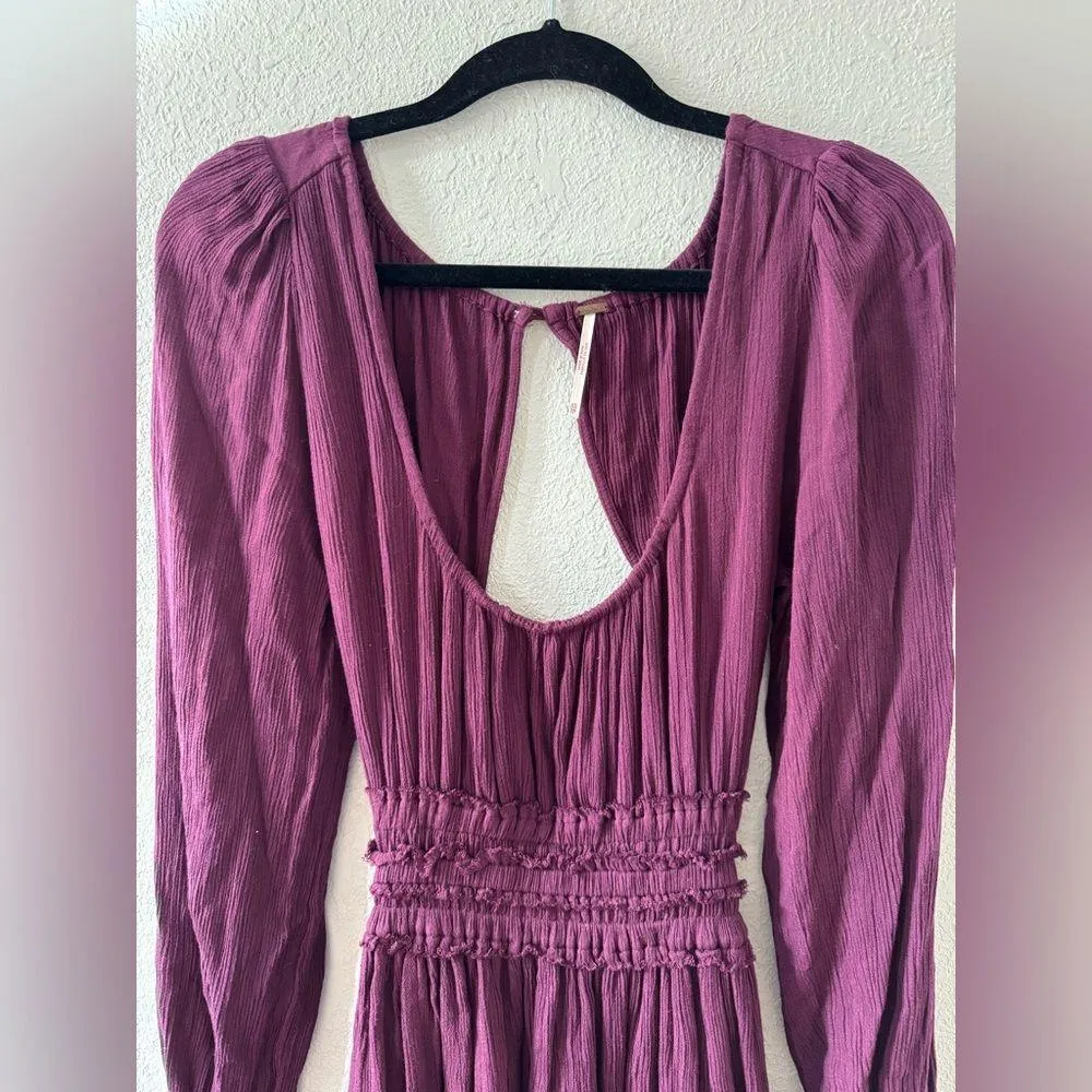 Free People Plum Long Sleeve Dress - Image 2