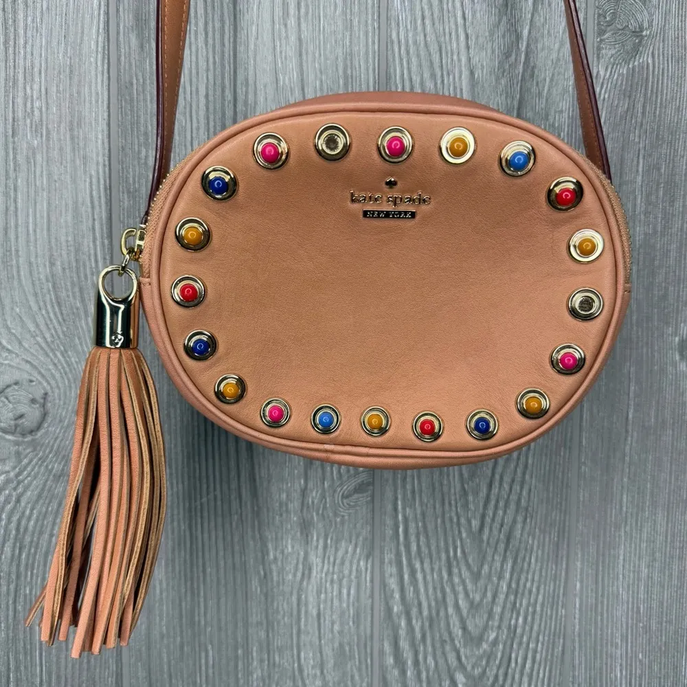 Kate Spade Marsala Brown Devoe Street Tinley Crossbody Small bag Camera purse - Image 9