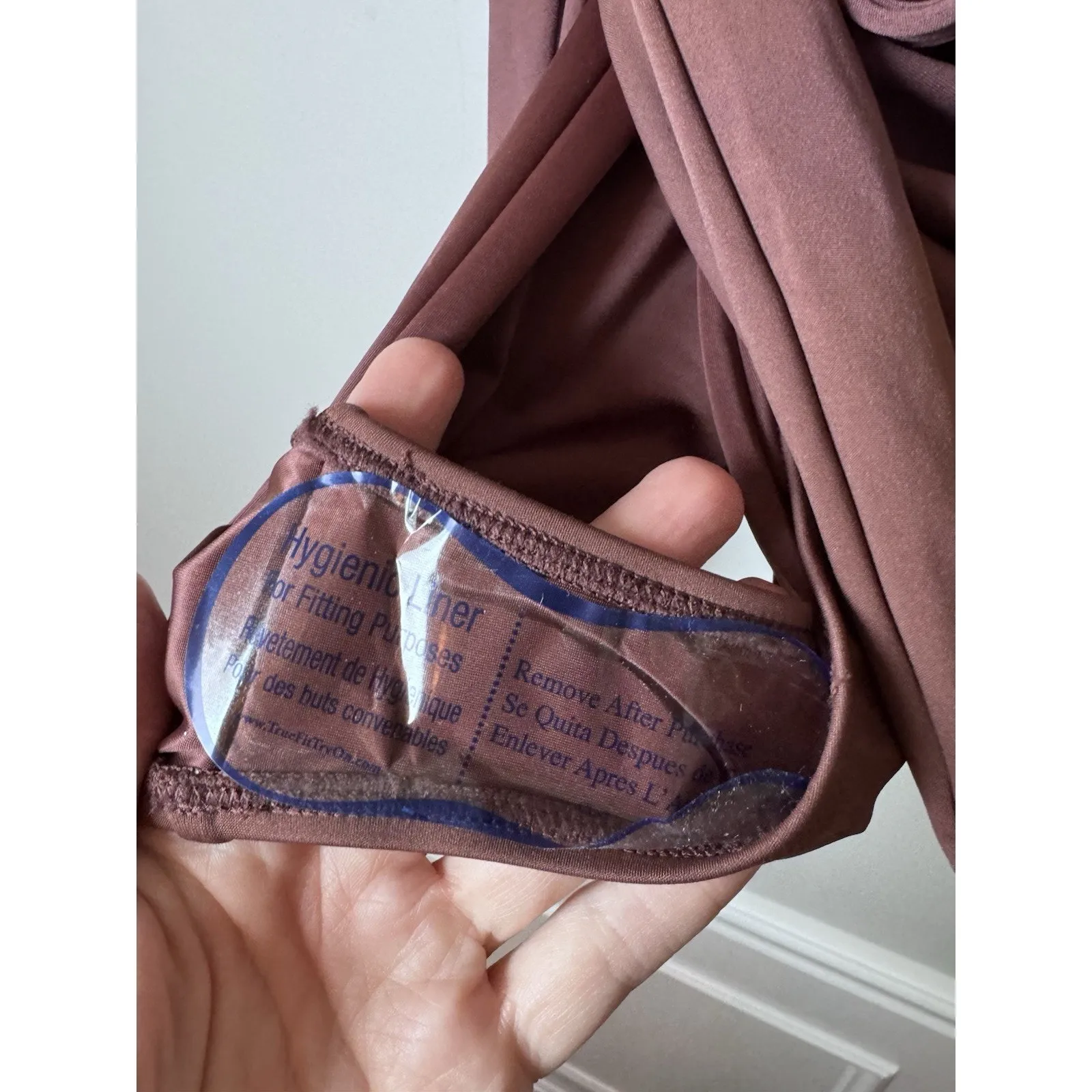 Hutch Anthropologie Zenna Ruched One Piece Swimsuit With Belt Mocha S NWT $188 - Image 7