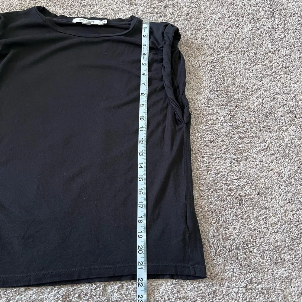 Alice + Olivia  Jeans Black Short Sleeve Top - Image 9