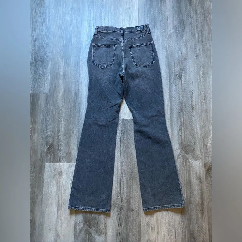 Urban Outfitters BDG Jeans High Rise Flare Black Distressed 28 - Image 6