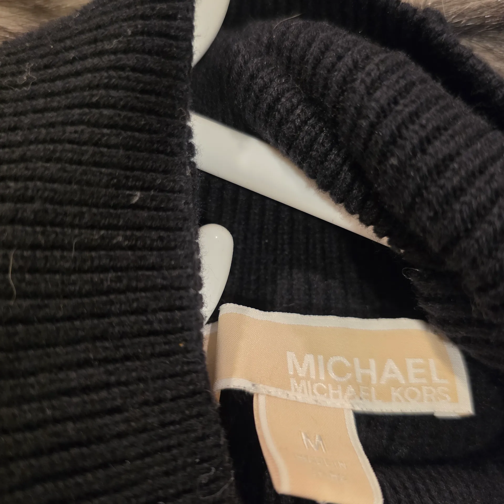Michael Kors Black Sweater with Gold Button Accents - Image 3