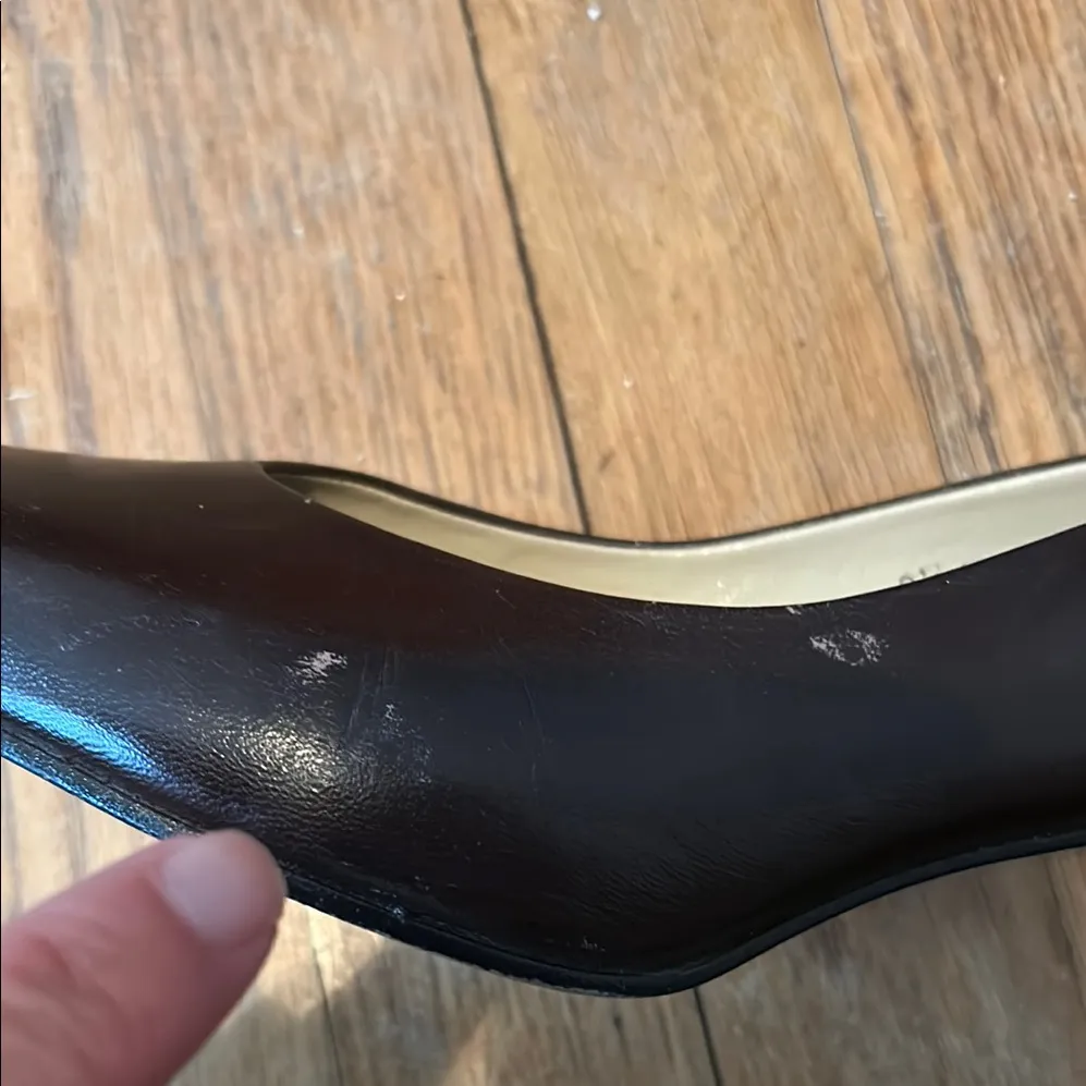 Etienne Aigner Women's oxblood burgundy leather heels made in‎ Spain 9.5 - Image 3