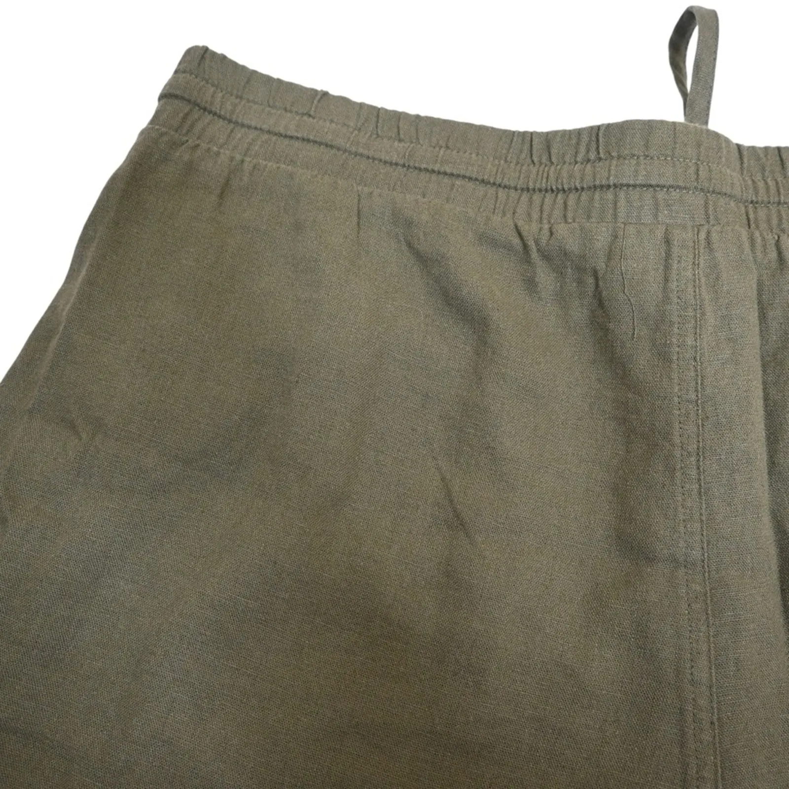 Universal Thread Women's L Green Linen Blend Drawstring Casual Shorts - Image 5