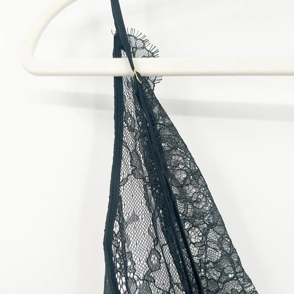 Victorias Secret Whimsigoth Coquette Sheer Lace Teddy Romper Lingerie Bodysuit S - Image 7