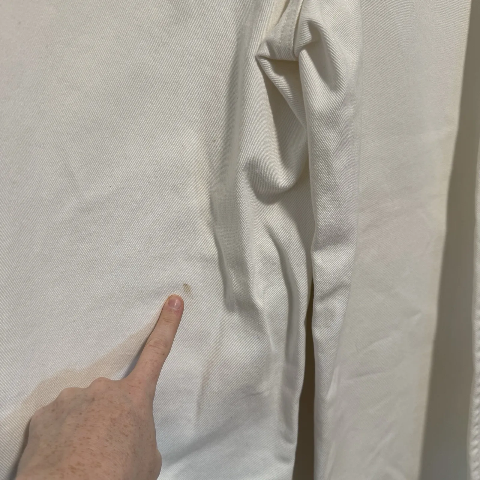 Victoria Beckham Portland‎ Mid Rise Wide Leg White Jeans Size 30 - Image 8