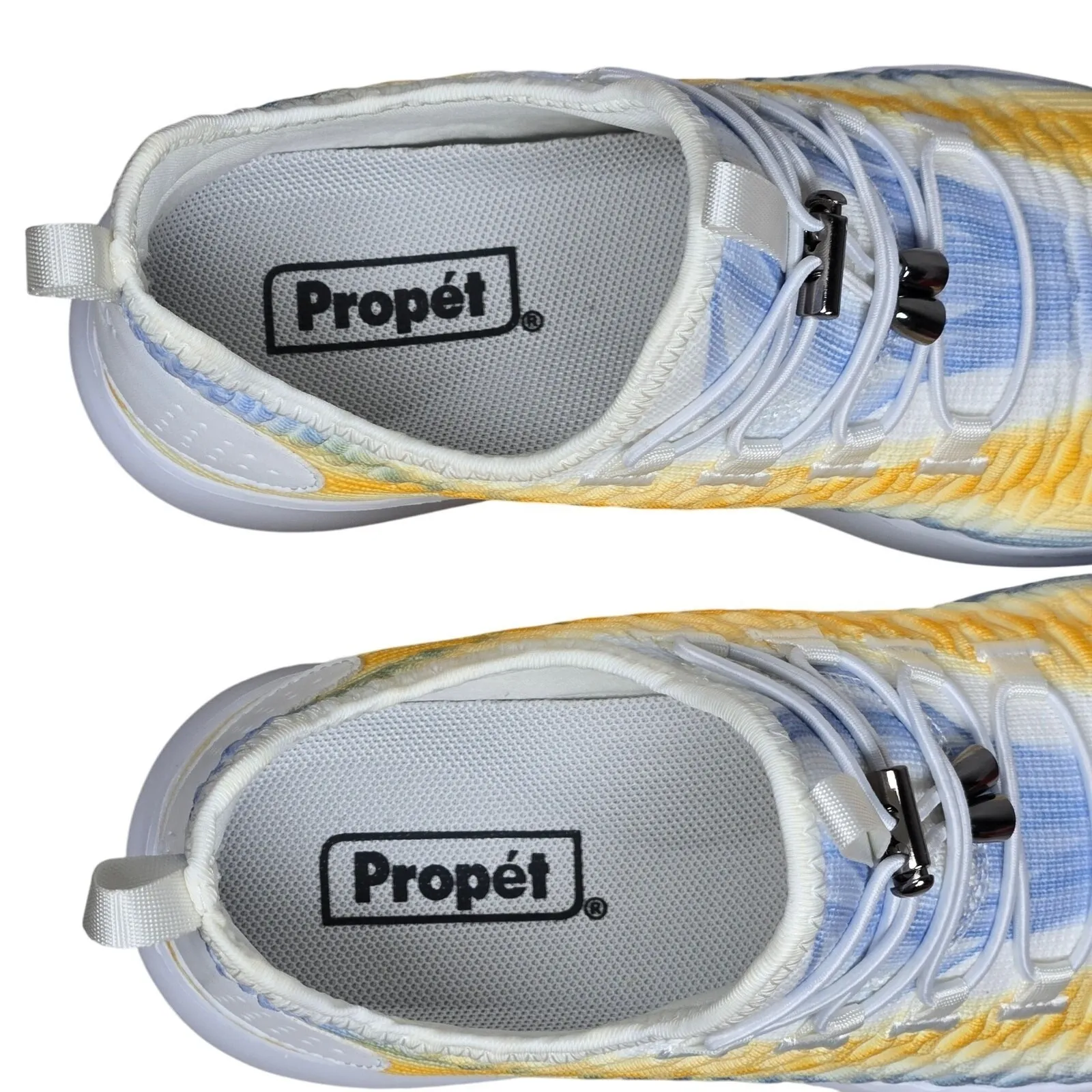 Propét Women's Travelbound Sneaker in White/Lemon 6 XX Wide NIB White - Image 7