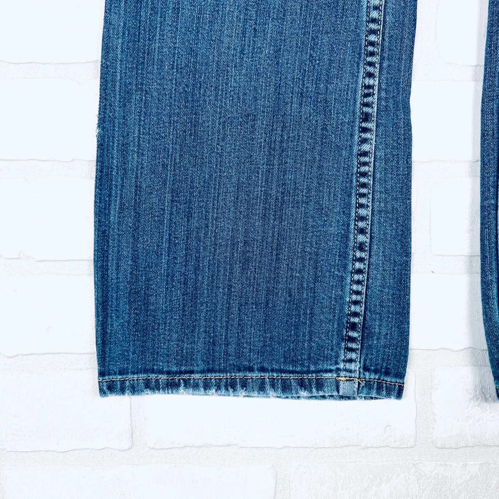 Arizona Jean Co Womens Jeans‎ Size 7/9 Long Favorite Bootcut Distressed Denim - Image 3