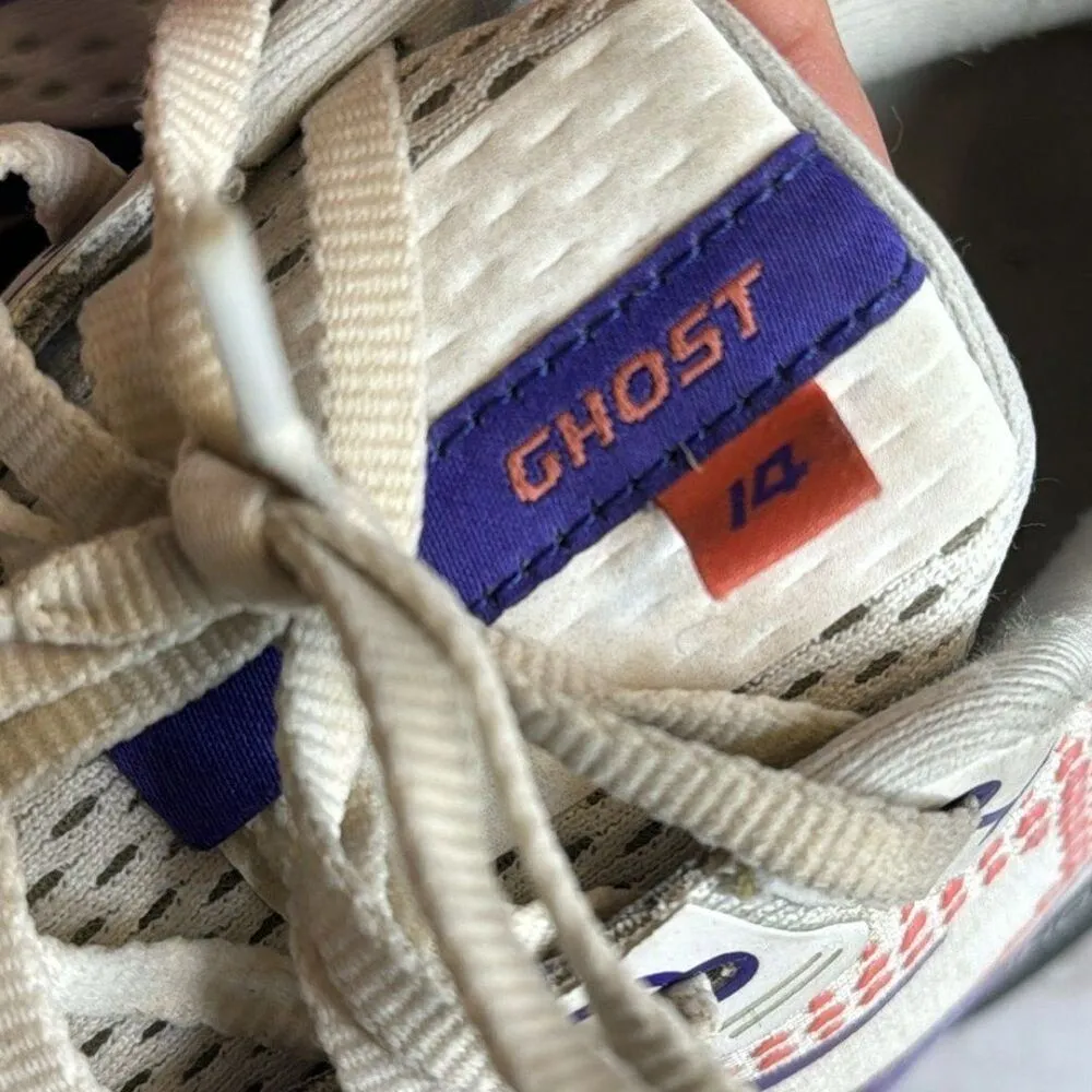 Brooks Ghost 14 Running athletic Shoes  Womens Sz 10 M (B) White/Purple - Image 10