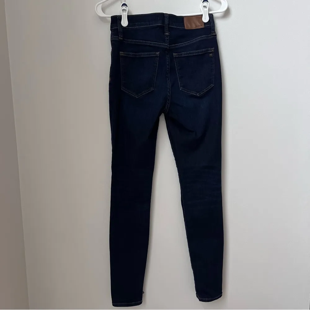 Madewell 9” Mid-Rise Skinny Jeans Women's Size 26 Dark Wash - Image 9