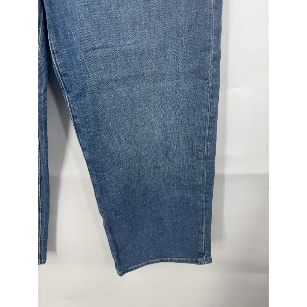 Banana Republic Wide Leg High Rise Crop‎ Jean Women 27 Blue Wash Denim NEW - Image 9