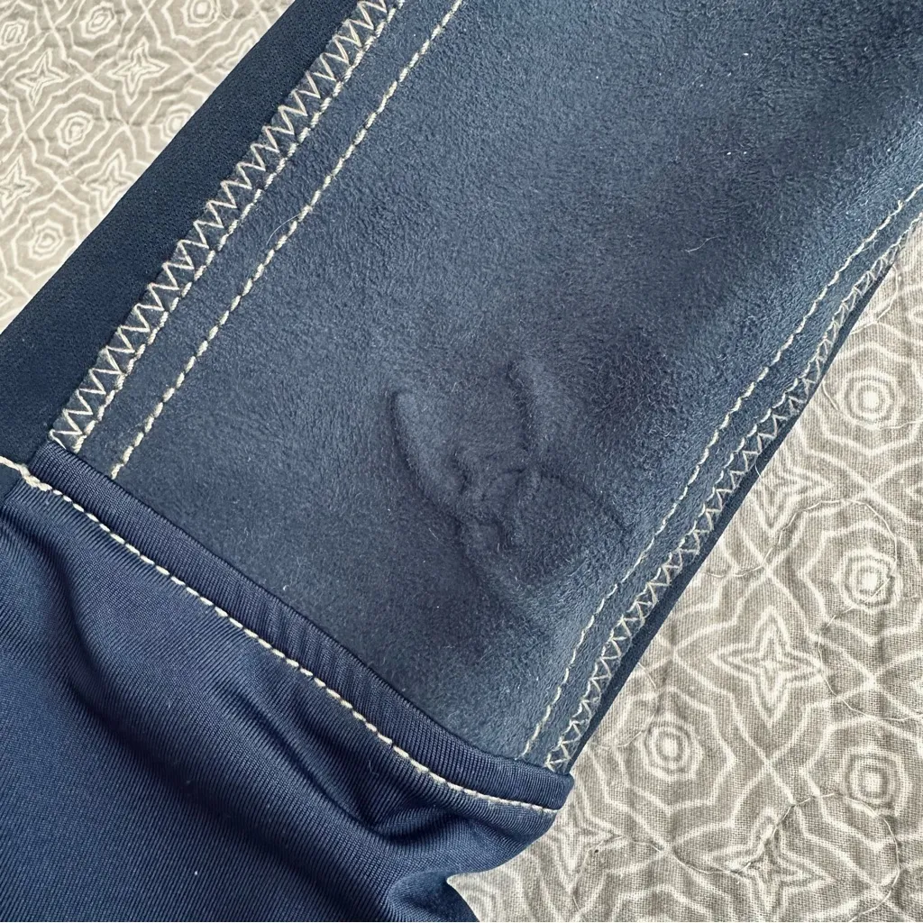 Goode Rider Horse Equestrian Riding Pants Breeches Navy Women’s Size 26R Blue - Image 12