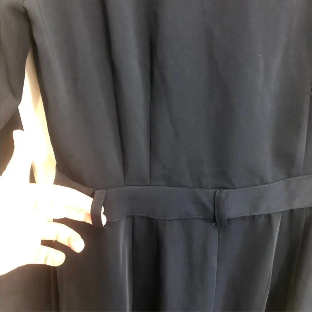 Waverly Grey Black Full Length Belted Jumpsuit Small Black - Image 7